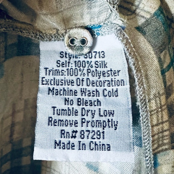 Johnny Was Silk Tunic - OS - Picture 4 of 5